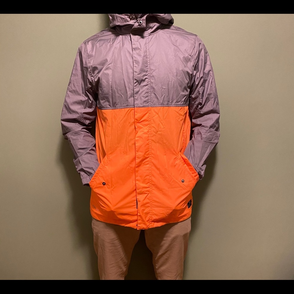 Nike orange/grey windbreaker